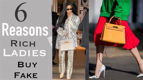 why rich women are buying fake bags